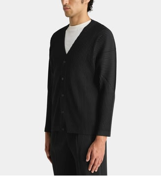 Cardigan Basics plissé - HOMME PLISSÉ ISSEY MIYAKE - Noir
