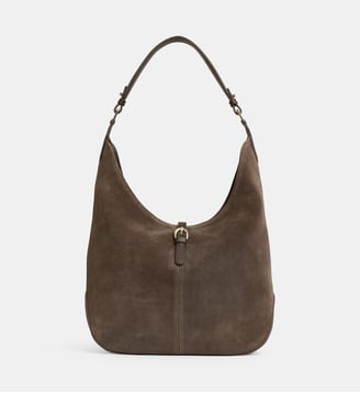 Sac à main Louison suède - Galeries Lafayette - Camel marron
