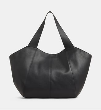 Grand sac cabas Carole cuir - Galeries Lafayette - Noir