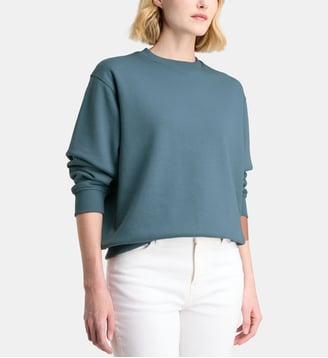 Sweat Easy en coton bio mélangé - Galeries Lafayette - Bleu ardoise