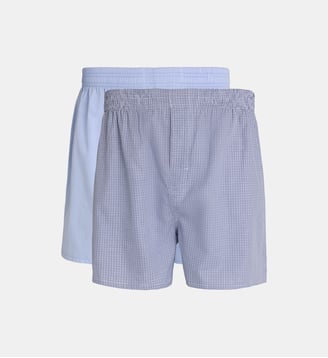 Lot de 2 caleçons Bosco en coton - Galeries Lafayette - Bleu ciel