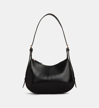 Sac à main Emilie cuir - Galeries Lafayette - Noir