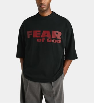 T-shirt Fear is Gone ample en coton - Fear Of God - Noir