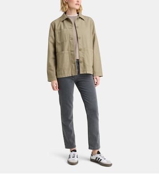 Veste classique Balmoral Lodge droite en coton - Galeries Lafayette - Kaki clair
