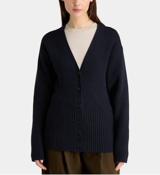 Cardigan cintré - System - Bleu marine