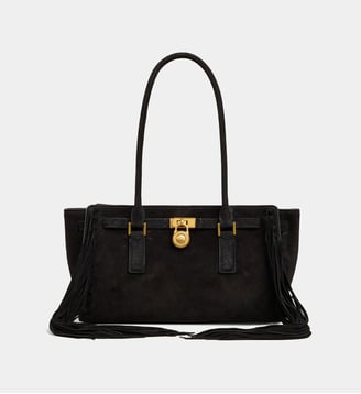 Petit Sac à main Hamilton Moderne à franges - Michael Kors - Noir