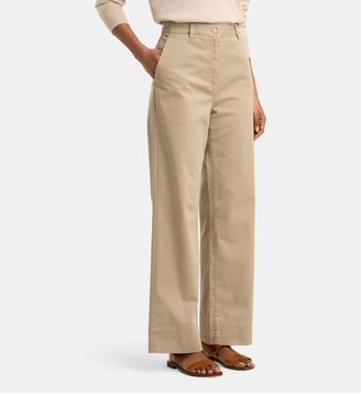 Pantalon Nadine large en coton mélangé - Jodhpur - Beige