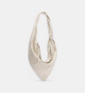 Sac à main Scarf Small en cuir - Lemaire - Off white
