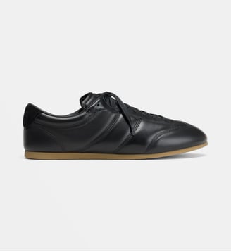 Baskets basses Soft Runner en cuir - Lemaire - Black