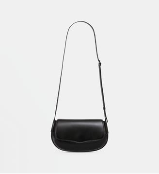 Sac à main Belly en cuir fermeture aimantée - Lemaire - Black