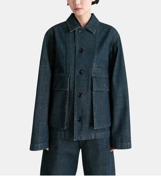Veste en jean boxy - Lemaire - Bleu denim
