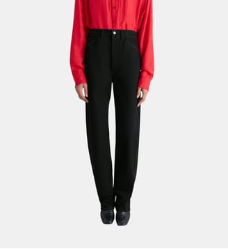 Pantalon jean Twisted droit - Lemaire - Black