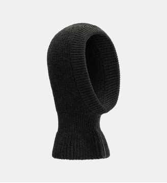 Cagoule maille côtelée - Lemaire - Marron foncé