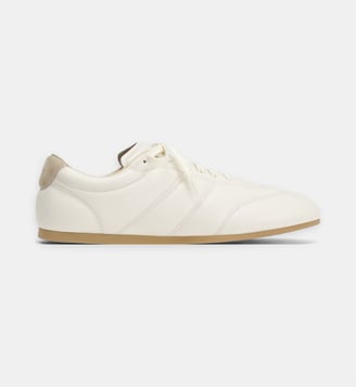 Basket basses Soft Runner en cuir - Lemaire - Crème