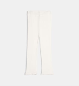 Legging Lavana en maille pointelle coton bio - Cadet Rousselle - Écru