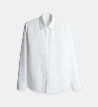 Chemise Jake droite en coton - Balibaris - White