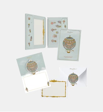Set papeterie Hot Air Balloons - Atelier Choux - Multicolore