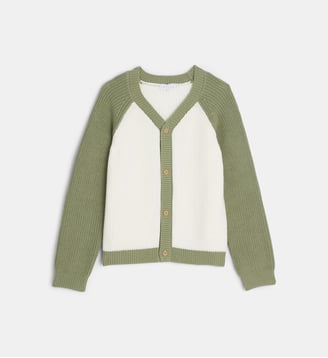 Gilet Labelinda en coton - Cadet Rousselle - Écru et vert