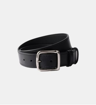 Ceinture en cuir signature - Prada - Noir