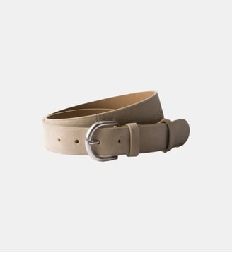 Ceinture en cuir de veau velours - Prada - Neutre