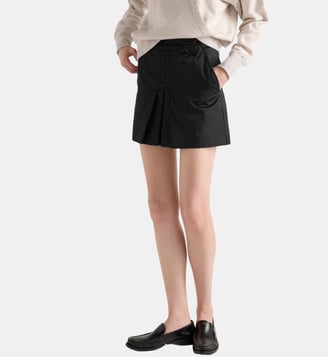 Minijupe droite signature - Prada - Noir