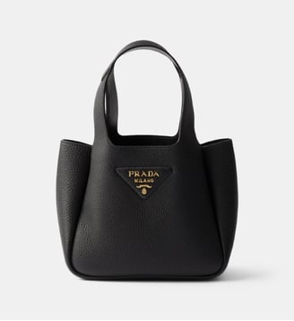 Mini Sac à main en cuir - Prada - Noir