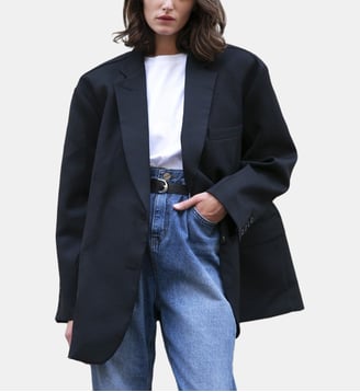 Blazer Frankie Oversized Boyfriend - The Frankie Shop - Noir