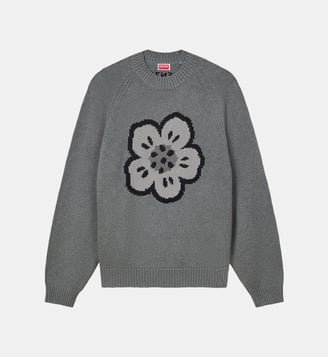 Pull Boke Flower en coton - Kenzo - Gris