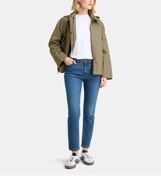 Imperméable Dieppe Cot 1 court en coton enduit - Galeries Lafayette - Kaki