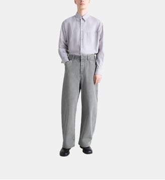 Pantalon Maxi Workwear large en denim - Lemaire - Gris