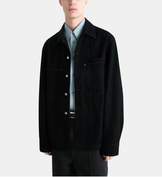 Surchemise Workwear droite fermeture boutonnée - Lemaire - Black