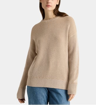 Pull coupe relaxed en laine mélangée - Dockers - Beige clair
