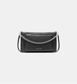 Sac pochette Jet Set cuir - Michael Kors - Noir