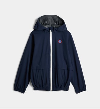 Imperméable Bastille à capuche - Flotte - Indigo