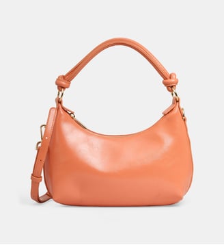 Sac à main Mini Line Vernis froissé - Galeries Lafayette - Corail