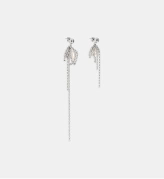 Boucles d'oreilles - Justine Clenquet - Argent et blanc