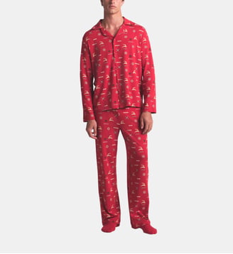 Ensemble de pyjama à motif Noël - Skims - Rouge