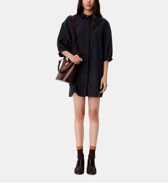 Robe chemise ample Courtney à motif - Sessùn - Bleu marine
