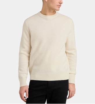 Pull Cozy en laine - Calvin Klein - Blanc antique
