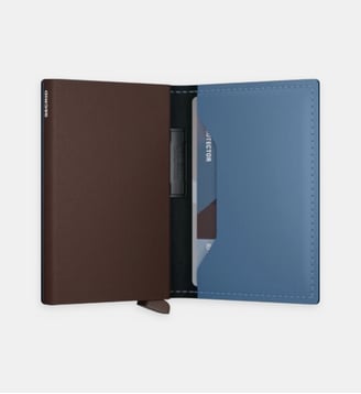 Bandwallet Matte - Secrid - Marron et bleu