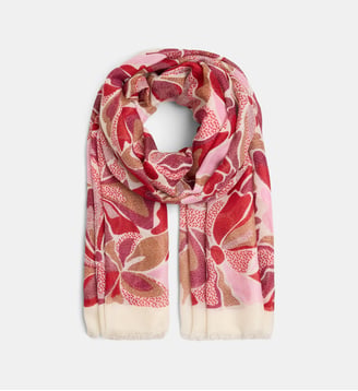 Etole Avita florale - Galeries Lafayette - Rose et rouge