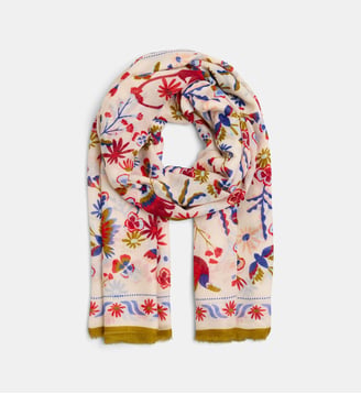 Etole Audrey fleurs animaux - Galeries Lafayette - Bleu et rouge