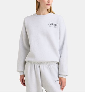 Sweat-shirt NY Health Crewneck - Sporty & Rich - Gris