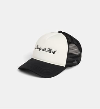 Casquette trucker signature - Sporty & Rich - Blanc et noir