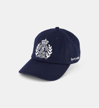 Casquette NY Crest en coton - Sporty & Rich - Bleu marine