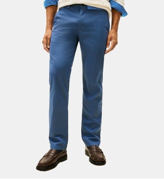 Pantalon Denton chino en coton - Tommy Hilfiger - Bleu