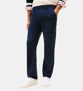 Pantalon Mercer droit en coton - Tommy Hilfiger - Bleu marine