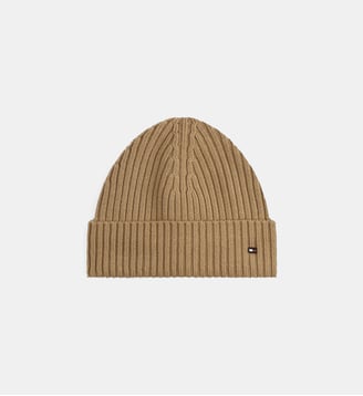 Bonnet signature laine - Tommy Hilfiger - Camel