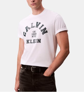 T-shirt en coton signature - Calvin Klein - Blanc