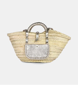 Sac panier Grip - Craie - Beige et argent